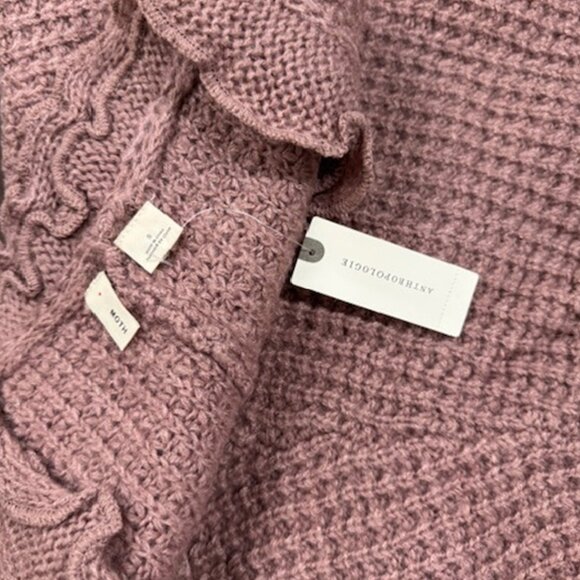 Anthropologie Dusty Rose Knit Cardigan - Picture 4 of 6